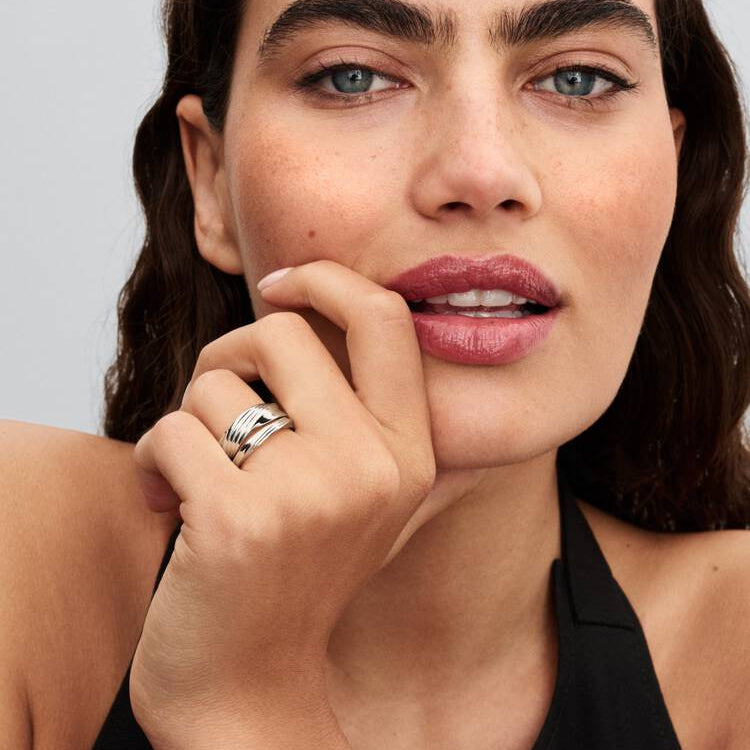 Pandora Twisted Double Ring