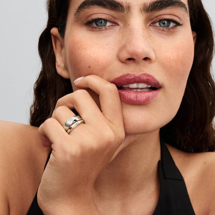 Pandora Twisted Double Ring