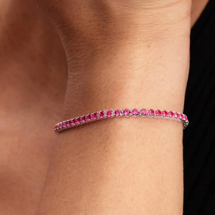 Pandora Sparkling Pink Tennis Bracelet