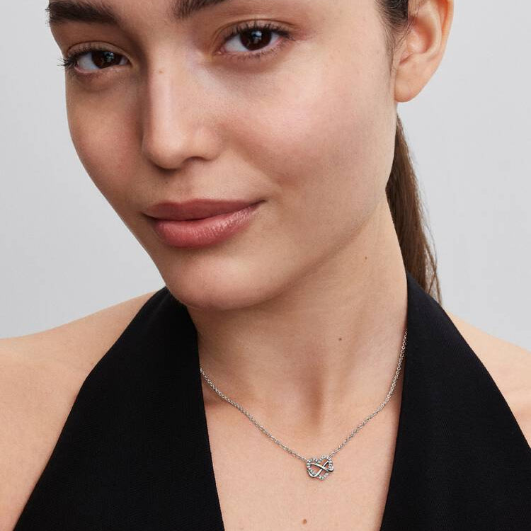 Pandora Sparkling Infinity Heart Collier Necklace