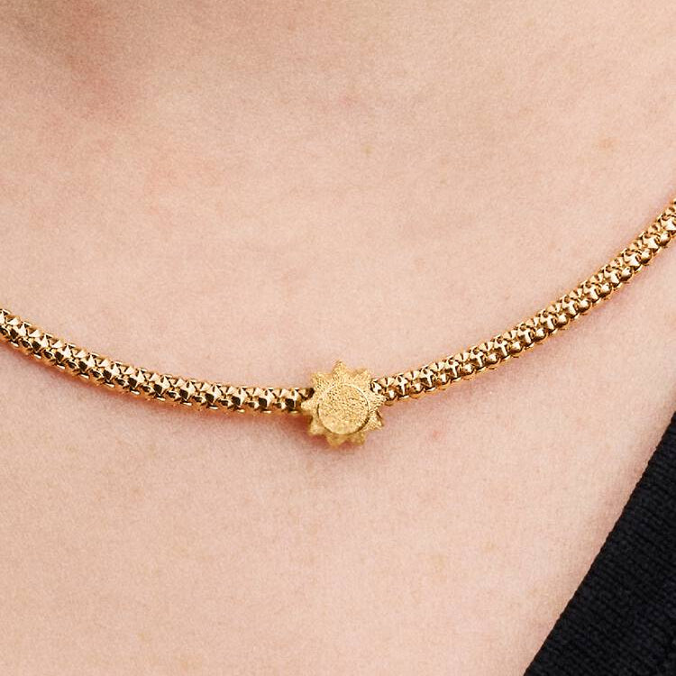 Pandora Textured Sun Mini Charm