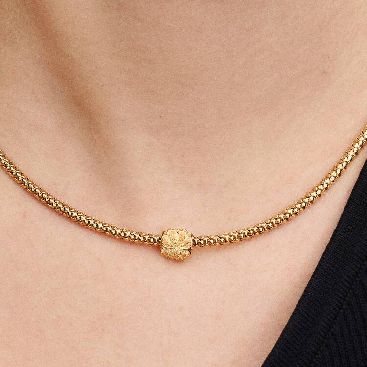 Pandora Textured Clover Mini Charm