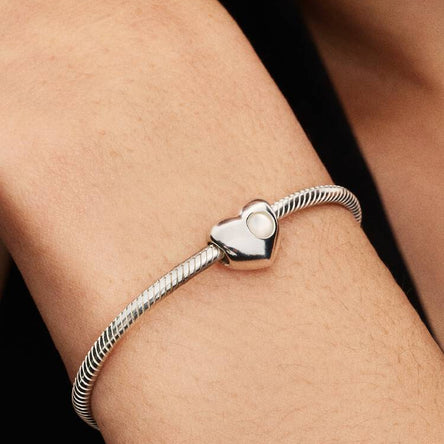 Pandora Engravable June Birthstone Heart Charm