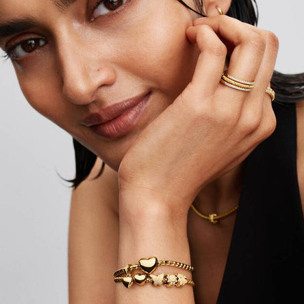 Pandora Round Clasp Wing Chain Bracelet