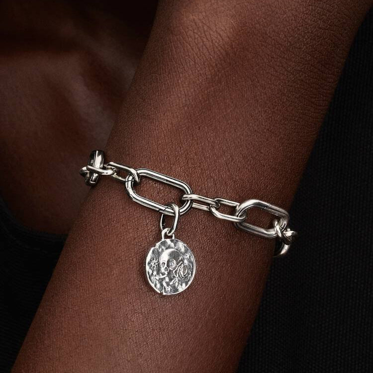 Pandora Skull Medallion Charm