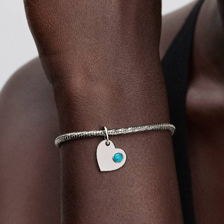 Pandora December Heart Dangle Charm