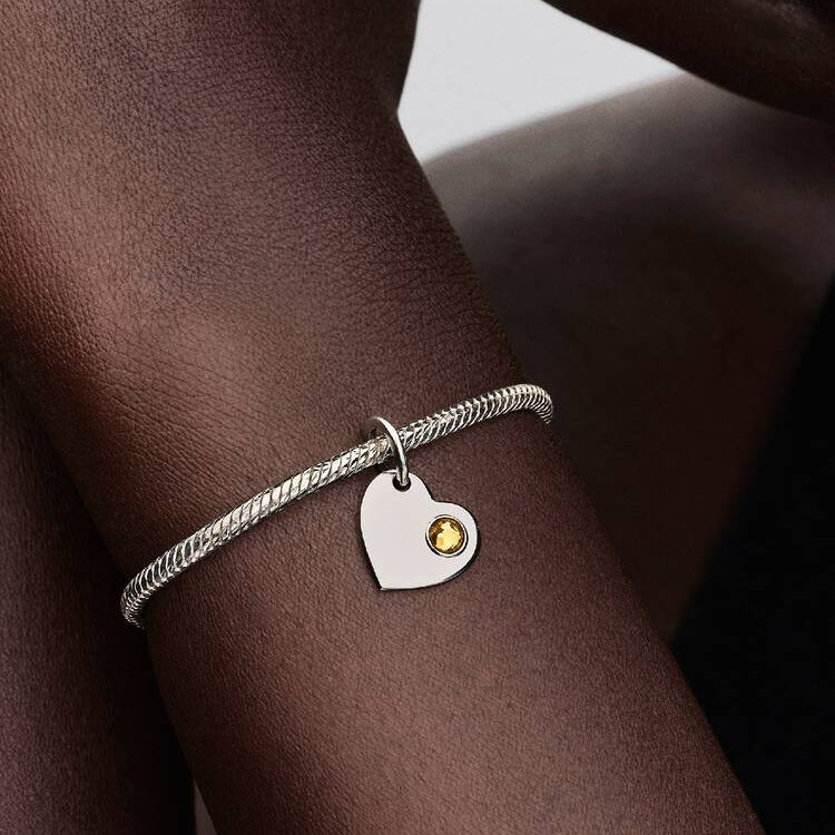 Pandora November Heart Dangle Charm