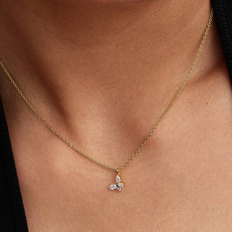 Pandora Butterfly Pendant Necklace