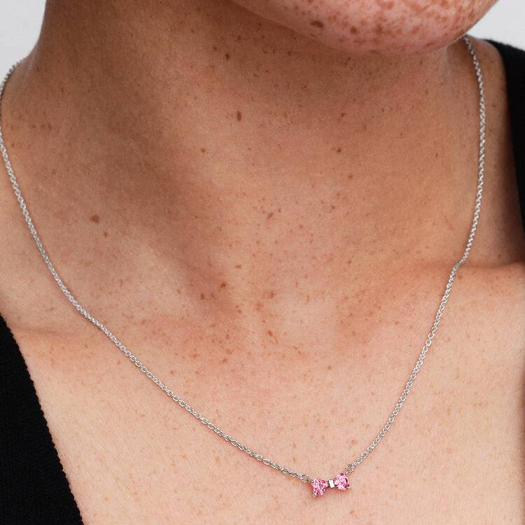 Pandora Bow Pendant Necklace
