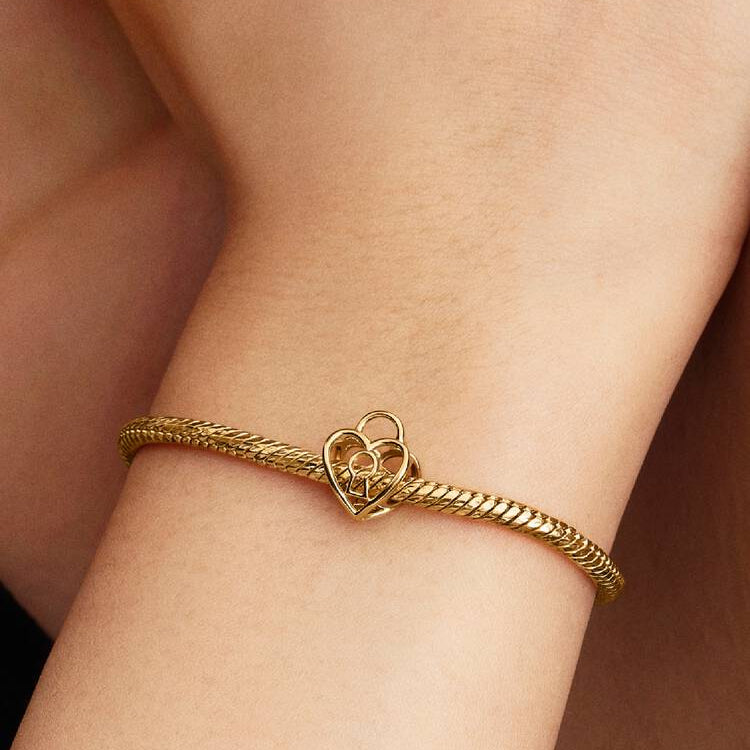 Pandora Openwork Heart Padlock Charm