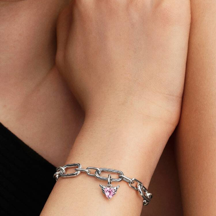 Pandora Winged Heart Mini Dangle Charm