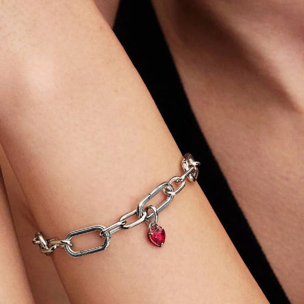 Pandora Red Chakra Heart Mini Dangle Charm