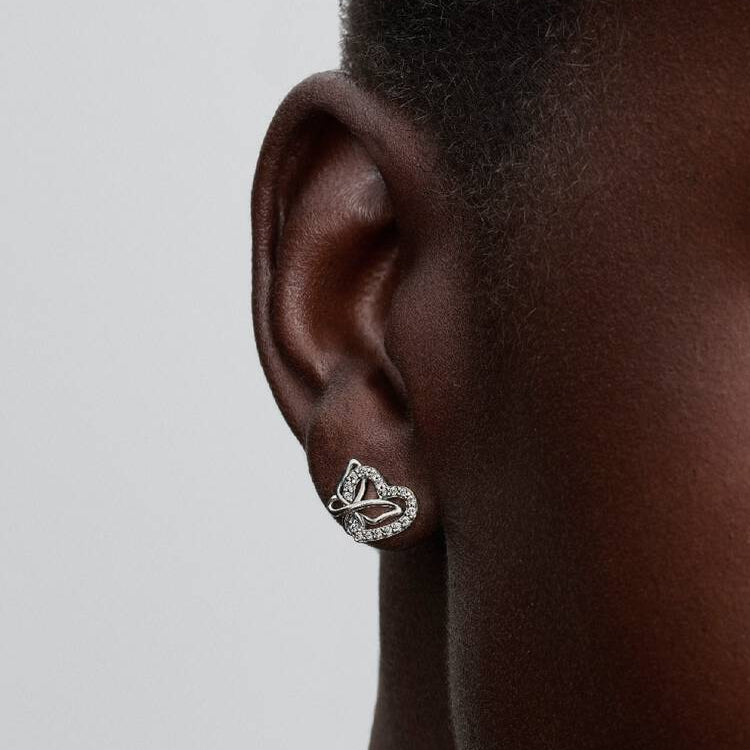 Pandora Entwined Heart & Butterfly Stud Earrings