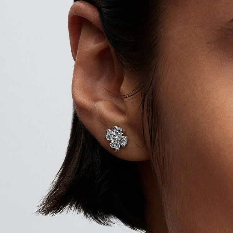Pandora Sparkling Lucky Clover Stud Earrings