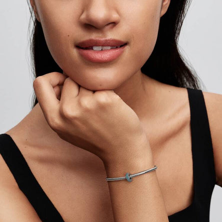 Pandora Ice Blue Stone Spacer Charm