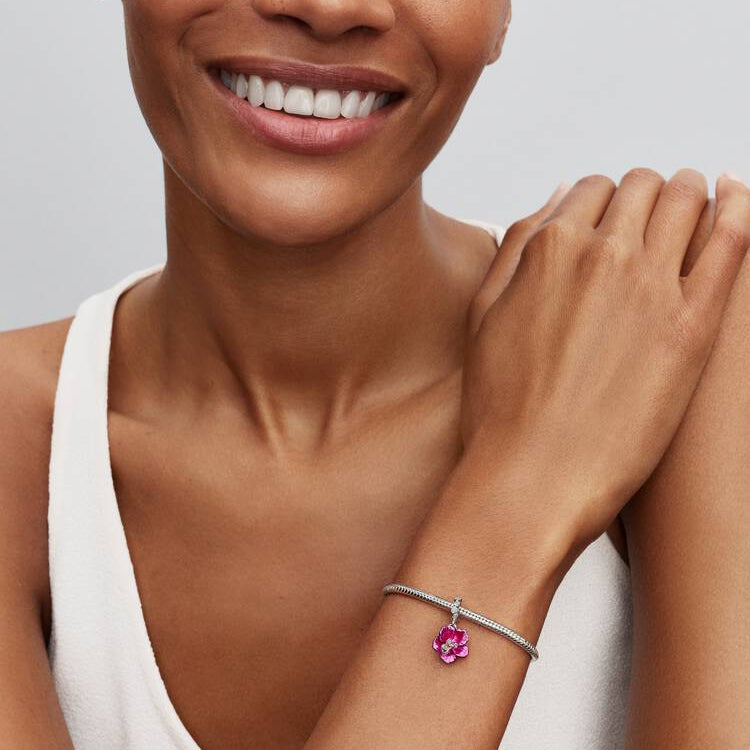 Pandora Hibiscus Dangle Charm