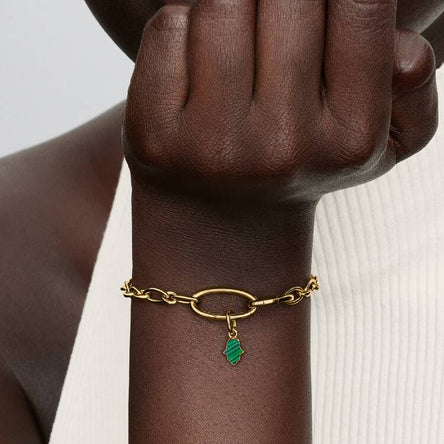 Pandora Green Hamsa Hand Mini Dangle Charm