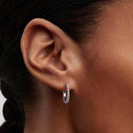 Pandora Sparkling Mini Hoop Earrings