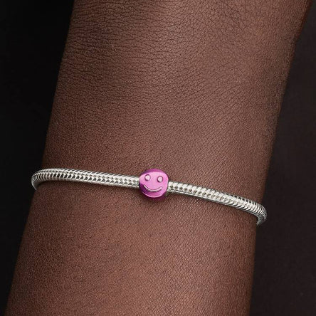 Pandora Pink Happy Face Mini Charm