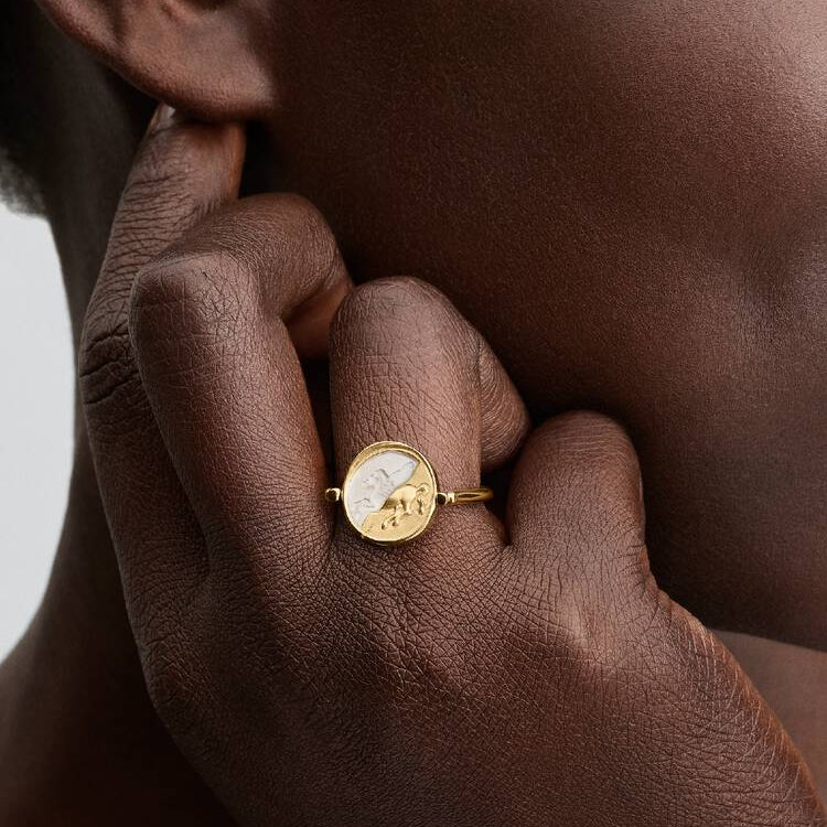 Pandora Pegasus Reversible Medallion Ring