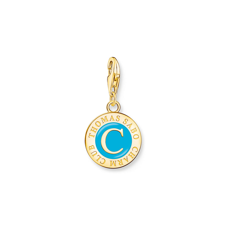 Thomas Sabo Blue And Gold Charmista Charm