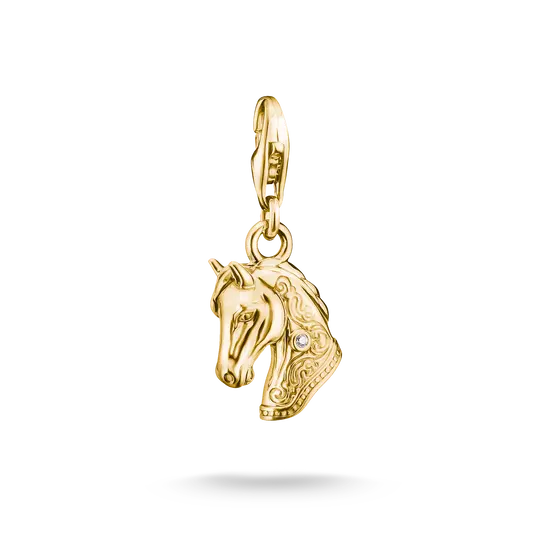 Thomas Sabo Gold Horse Head Charm