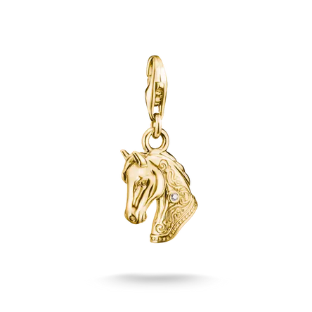 Thomas Sabo Gold Horse Head Charm