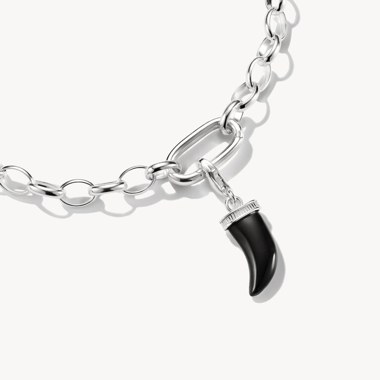 Thomas Sabo Obsidian Tooth Charm