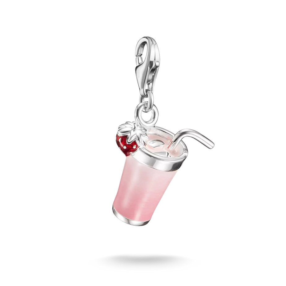 Thomas Sabo Silver Charm Pendant Pink Matcha