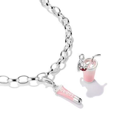Thomas Sabo Silver Charm Pendant Pink Lip gloss