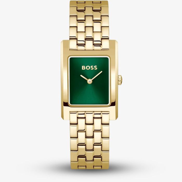 Boss Ladies Lucy Gold Tone Green Dial Watch