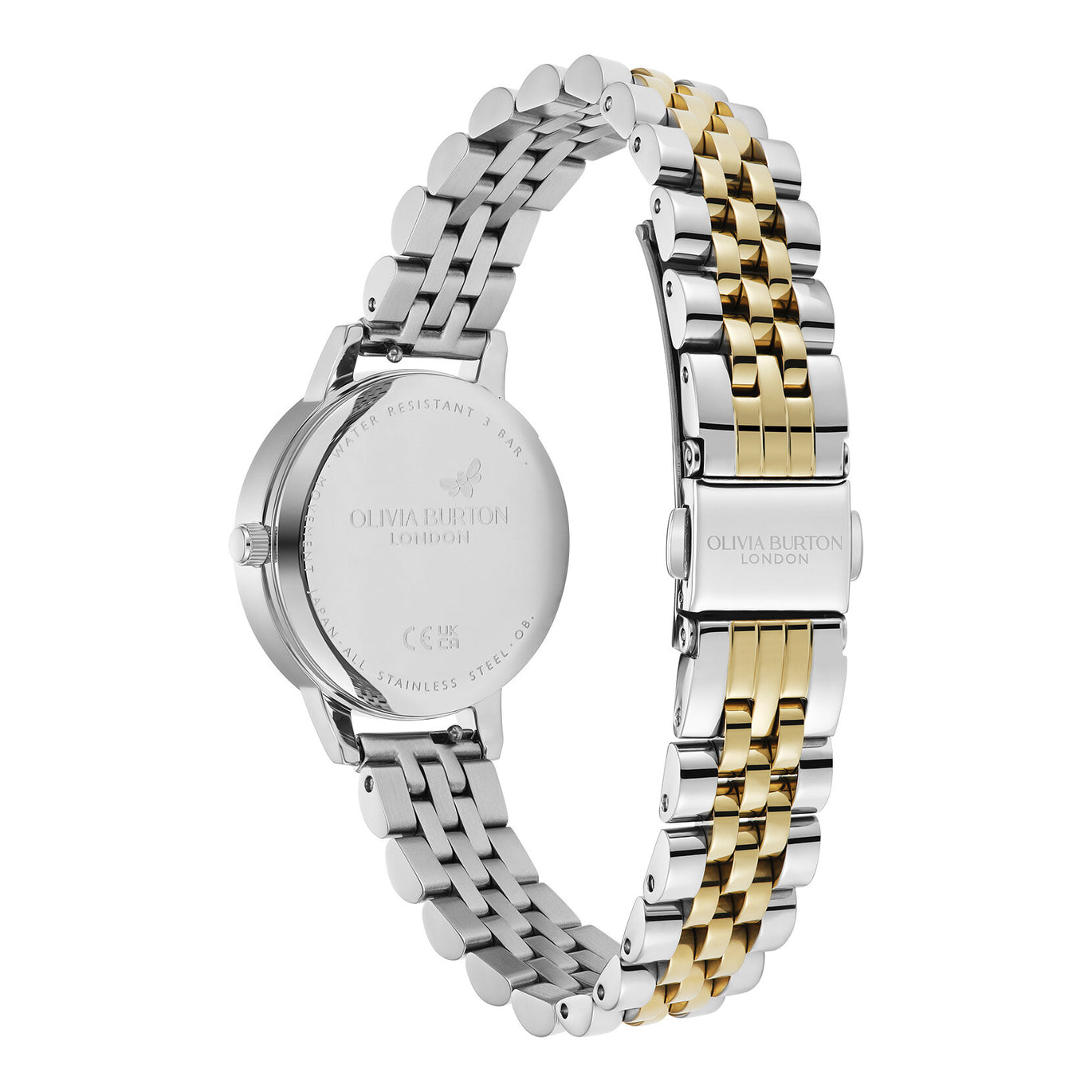 Olivia Burton 30mm White & Two Tone Bracelet Watch