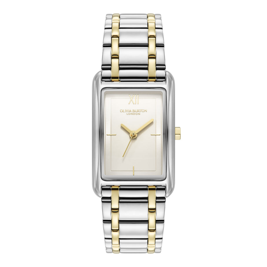 Olivia Burton Grove White And Two Tone Watch