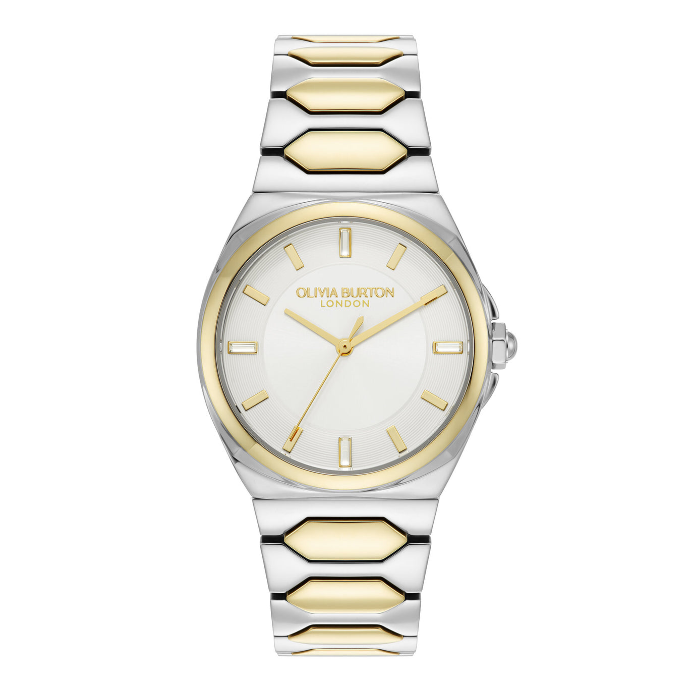 Olivia Burton 34mm Sports Lustre Ivory Two-Tone Watch