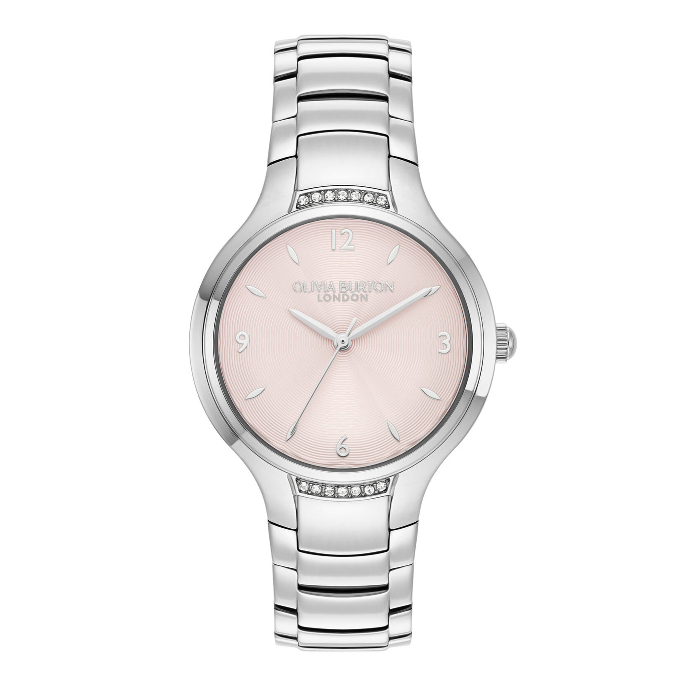 Olivia Burton 34mm Lea Light Blush And Silver Watch