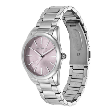 Olivia Burton 34mm Glowful Pale Lavender & Silver Bracelet Watch