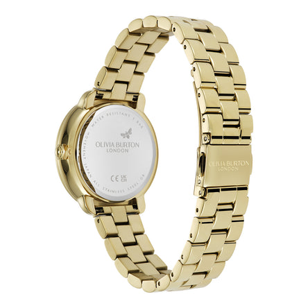 Olivia Burton Celestial 34mm Moon Phase Black & Gold Bracelet Watch