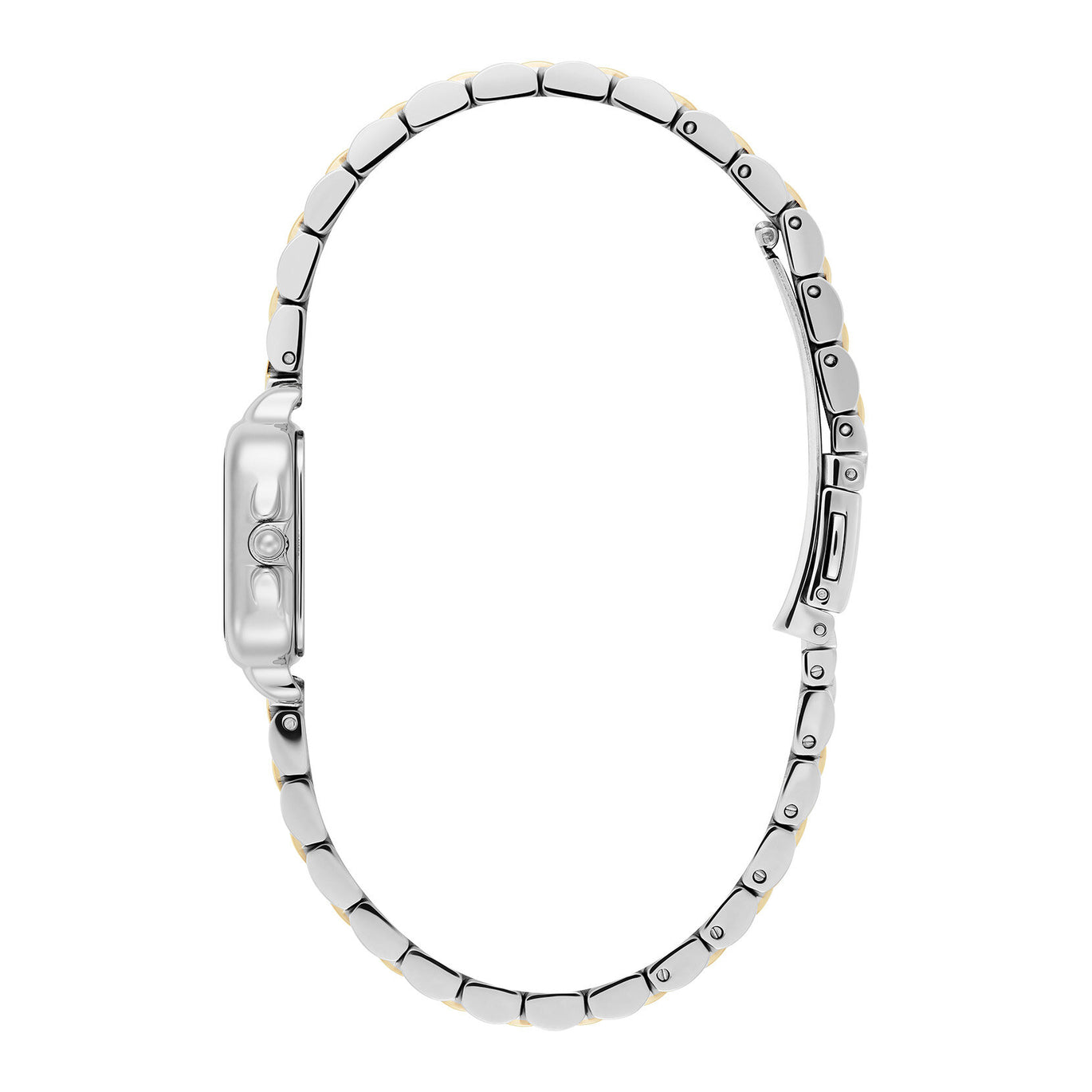 Olivia Burton 20mm Mini Grosvenor Ivory & Two Tone Bracelet Watch