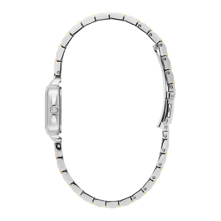 Olivia Burton 20mm Mini Grosvenor Ivory & Two Tone Bracelet Watch