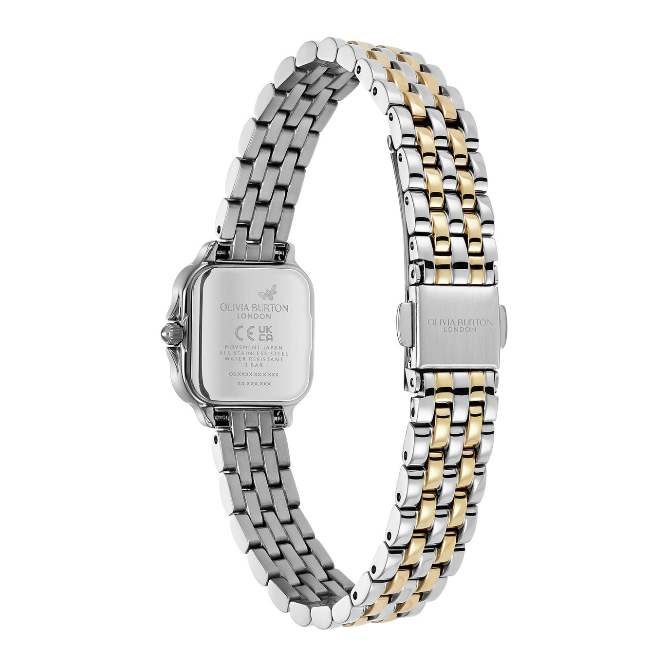 Olivia Burton 20mm Mini Grosvenor Ivory & Two Tone Bracelet Watch