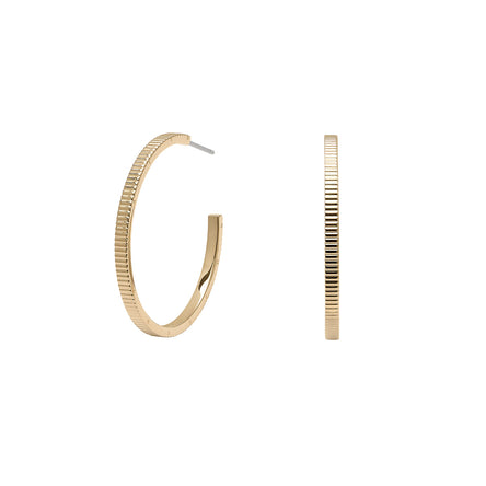 Olivia Burton Classic Linear Gold Hoop Earrings