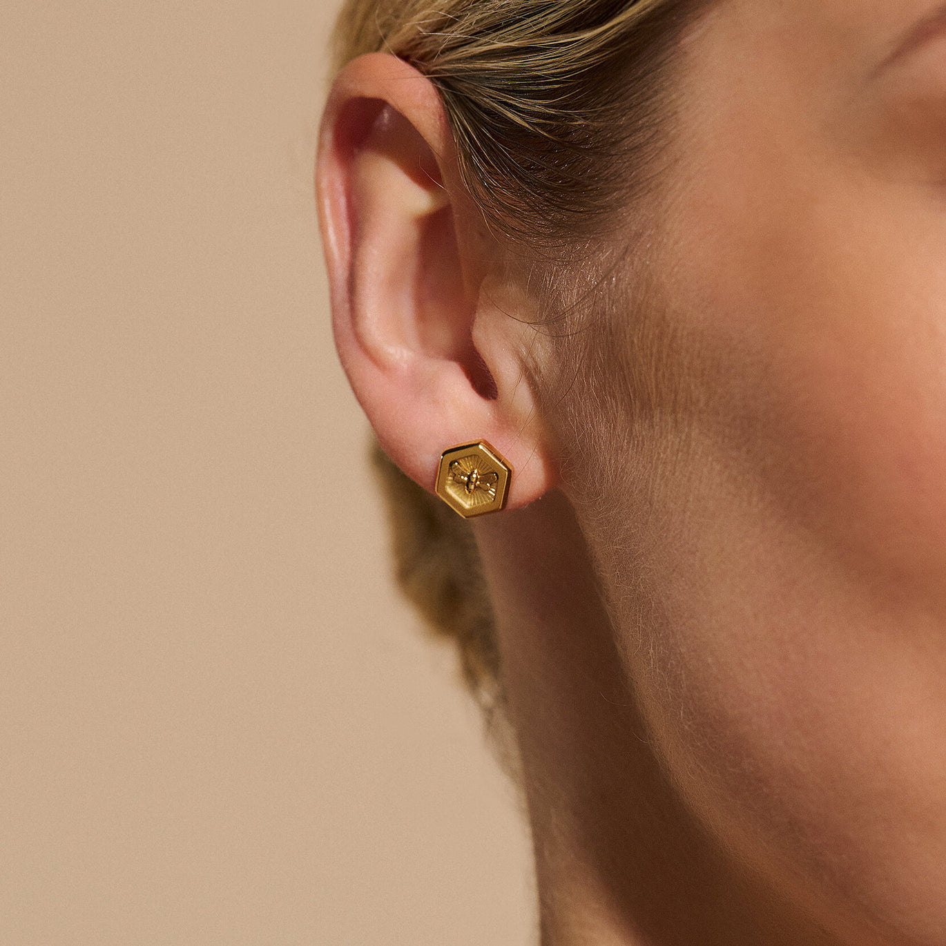 Olivia Burton Gold Minima Bee Stud Earrings