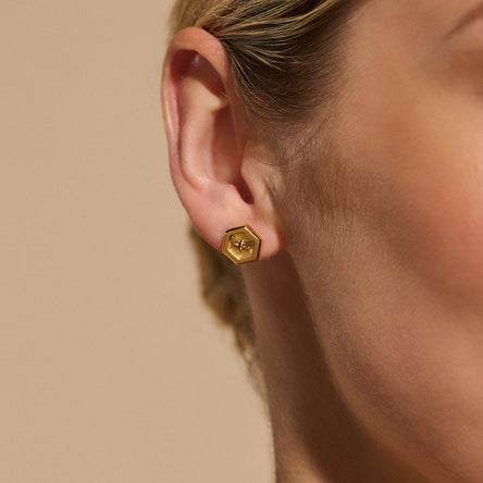 Olivia Burton Gold Minima Bee Stud Earrings