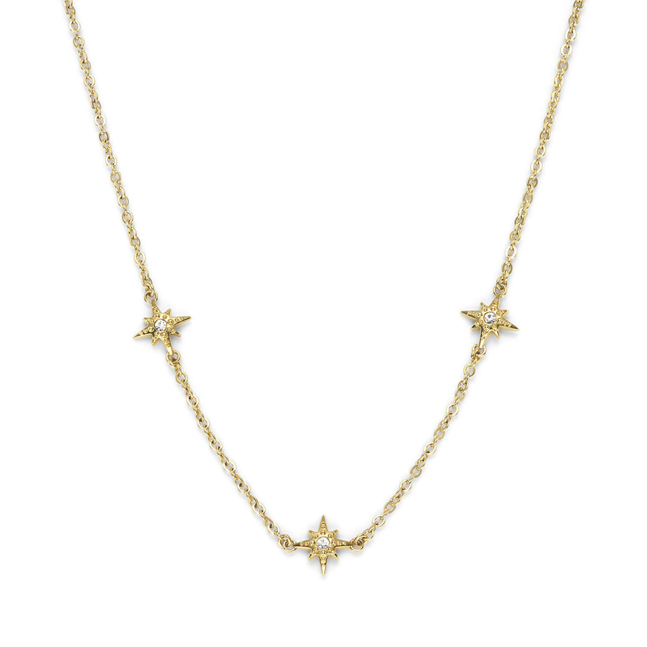 Ever Stacked North Star Gold Plated Stacking Necklace
