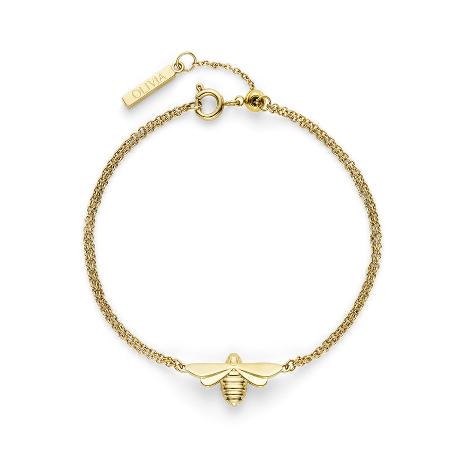 Olivia Burton Signature Honey Bee Gold Plated Bracelet