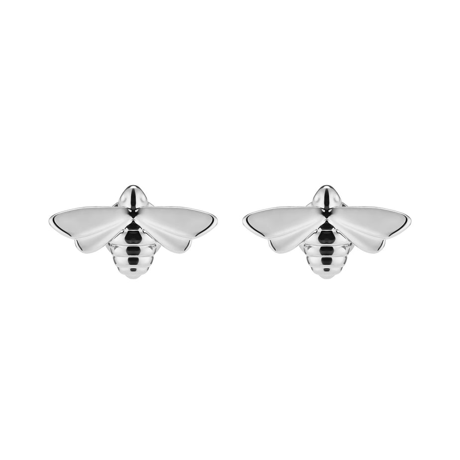 Olivia Burton Honey Bee Silver Tone Stud Earrings
