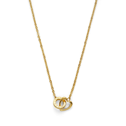 Olivia Burton Gold Plated Interlinked Heart Necklace