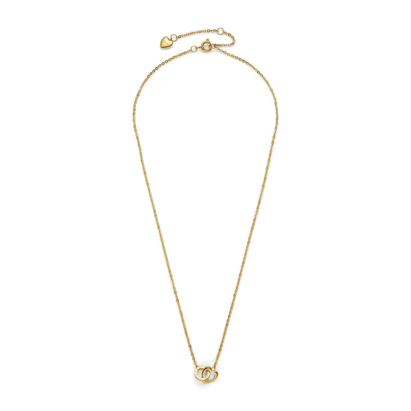 Olivia Burton Gold Plated Interlinked Heart Necklace
