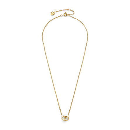 Olivia Burton Gold Plated Interlinked Heart Necklace