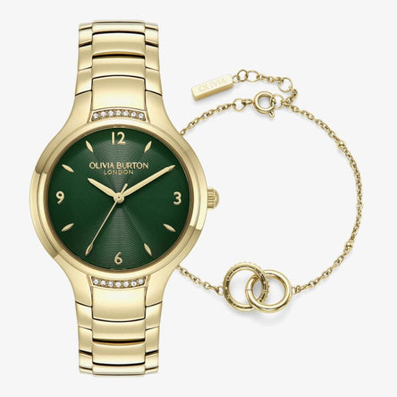 Olivia Burton Ladies Lea Watch & Circles Bracelet Set